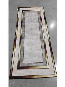 1pc Solid Color European Luxury Style Long Runner Rug, Thin Lightweight Crystal Velvet Material, Spring New Arrival, Suitable For Living Room, Bedroom, Entryway, Kitchen Hallway, Bedside Mat, Christmas And Halloween Home Decor - A - View 10