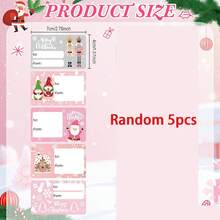250pcs Set (200 Rolls/Packs Stickers + 50pcs Tags) Pink Christmas Decorative Stickers, Used For Gifts, Candy Jars And Envelope Seals, Self-Adhesive Stickers, Used For Gift Wrapping, Holiday Packaging, Holiday Labels, Smooth Surface, Reusable Stickers, Gift Labels, Home Gifts, Gift Givers - Multicolor - View 8