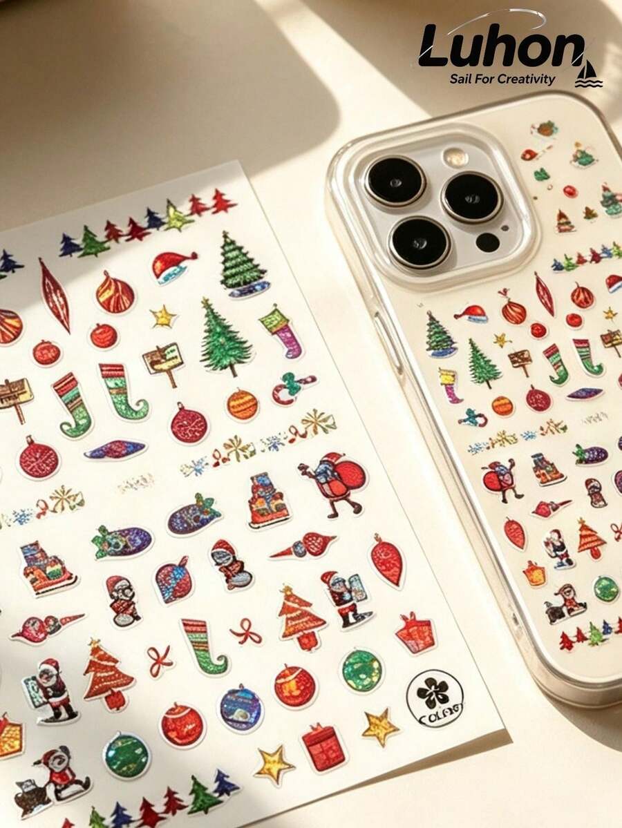 1 PC/1 Set Stiker Alat Tulis Bulat Mengkilap Gaya Rhinestone Dekoratif, Desain Self-Adhesive Pola Titik Kompak, untuk Hiasan Permukaan, Aksen Hadiah, Embelishment Karya Seni, Dekorasi Suasana Harian