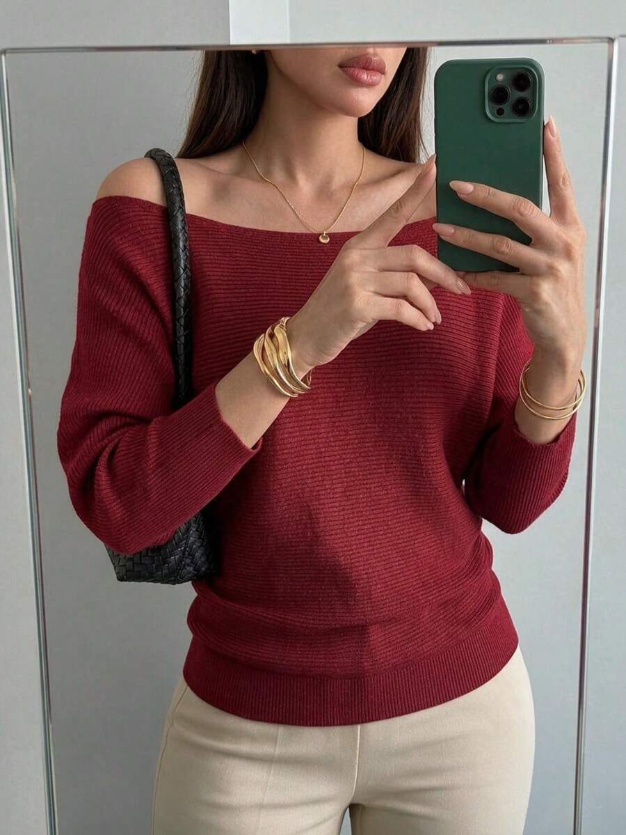 Women Sweaters - Red - View 1