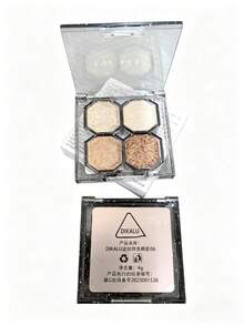 DIKALU 4色眼影盤，1入組長效女士高顯色眼妝產品 - 03 Warm Neutrals - 查看 5