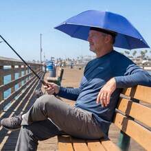 Topi Payung Pelindung Matahari dengan Band Kepala Elastis, Cocok untuk Camping dan Memancing, Perlindungan UV - Topi payung - View 4