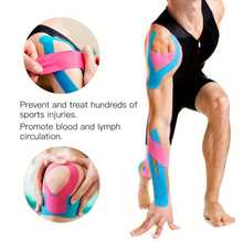 1 Gulungan Plester Elastis Muscle Motion, 5m x 5cm, Plester Lutut Perekat Diri Modern, Cocok untuk Penggemar Kebugaran - beraneka warna - View 10
