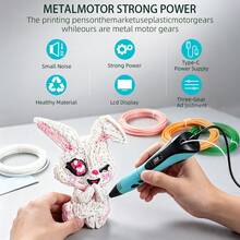 GOLDFOX Set Pena Cetak 3D, Pena Cetak Kreatif Multifungsi, Cocok Untuk Pria Dan Wanita, Pena Gambar Grafiti Seni DIY Edukatif, Hadiah Terbaik Untuk Halloween, Thanksgiving Dan Natal. - View 7