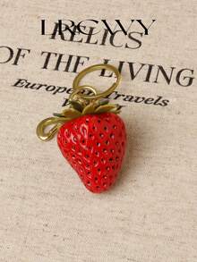 Women's Bag Charm Strawberry Artificial Cute Fashion Fresh Minimalist Versatile Red,Key Rings - Red - View 3