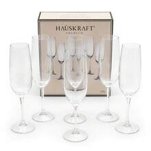 Jogo 6 Taças Champagne Galáxia Haüskraft Premium 200ml - Transparente - Visão 1
