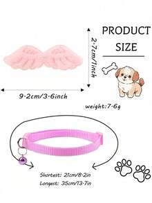 3pcs/Set Pet Cat Dog Bowtie Floral Wreath Collar With Adjustable Bell Decoration - Multicolor - View 4