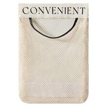 1/2pcs Wall‑Mounted Mesh Storage Bag, Detachable Hook And Loop Hanging Organizer, Breathable Net Pouch For Kitchen Cabinet Door, Space‑Saving Organizer For Plastic Bags, Seasonings & Sundries - Multicolor - View 14