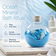 YURHERSU Garam Mandi Ajaib - Garam Mandi Laut, Garam Mandi Aromatik yang Menenangkan dan Merelaksasi - Mint - View 6