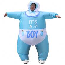Adult Giant Inflatable Costume COS Men Doll Costume Party Funny Cos Halloween Carnival Theme Party Giant Baby Costume Prop Inflatable Doll Outfit - Multicolor - View 10