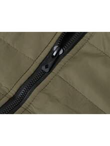 Men's Vest 8MY77-3 In Khaki And Black, Zip Front And Pockets, Urban Lifestyle Outerwear For Everyday Wear - Multicolor - View 7