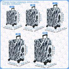 1PC / Flat Print Design / Luggage Cover (Only Luggage Cover, Not Including Luggage) / Suitable For 20 To 28 Inch Luggage / Made Of Thickened Fabric / Essential Accessory For Your Travel And Checked Luggage. - Multicolor - View 3