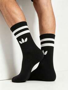 1/5/10/20 Pairs Men's Striped Letter Pattern Knee-High Socks, Sports Socks, Couple Socks, Sweat-Absorbent And Breathable, Suitable For Daily Wear And Sports - Multicolor - View 7