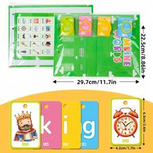 Consonant & Vowel Combination Pronunciation Flash Cards, Double Letter Combination Word Building Learning Cards, Early Literacy Education Toy For Children Aged 3-6 - Multicolor - View 10