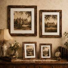 Mosearon 1pc Vintage Wooden Picture Frame A5 Picture Frame, 30x40 Cm Photo Frame, A4 Poster Frame, Vintage Photo Decor, A Gift For Friends, Made Of Particleboard And Shatterproof Acrylic, Perfect For Home Decor, Vintage Picture Frame Gift - Retro Photo Frames - View 3