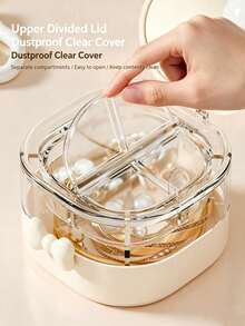 5pcs Exquisite Jewelry Storage Boxes With Transparent Lids And Multi-Compartment Design. Compact And Lightweight, Effectively Dust-Proof, Suitable For Storing Rings, Earrings And Small Accessories, Ideal For Home Storage Or Travel. - Multicolor - View 7