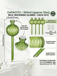 1/2/3pcs Cactus Shaped Automatic Watering Ball Set, Includes 1/2/3pcs Plant Watering Balls And 1/2/3pcs Flow Control Plugs, Anti-Clogging Automatic Watering System, Suitable For Indoor Plants, Cute Plant Care Gift, Perfect For Plant Lovers - Multicolor - View 6