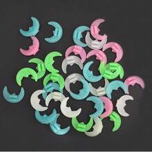 60Pcs/36Pcs Glow‑In‑The‑Dark Spoke Beads, Mixed Heart Star Ball Moon Clip‑On Wheel Decor For Bicycle - Multicolor - View 8