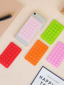 Anti-Slip Silicone Double-Sided Suction Cup Multi-Function Square Phone Holder, 28-Piece Suction Cup Sticker Fixator, Selfie Gadget - Multicolor - View 8