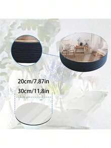 OUTANA 6pcs Round Acrylic Decorative Trays, Mirrored Style, Clear And Glossy, Suitable For Tabletop Candles, Acrylic Mirror Decor, Dining Table Centerpiece, Fits Wedding, Birthday, Christmas Party Scenes, Home Art Display, Decorates Various Banquet And Home Tabletop Spaces - Acrylic Round Mirror Disk - View 4
