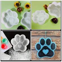 Cat Paw Silicone Mold, Heart Paw Print Resin Mold, Aromatherapy Plaster Mold, Handmade Candle Mold, Soft Silicone Material, Smooth Demolding, Non-Stick, Clear Detailed Texture, Suitable For DIY Aromatherapy Decor, Resin Crafts, Home Handmade Creations - Multicolor - View 3