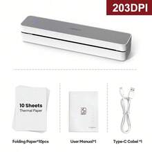 HPRT MT610 A4 Portable Thermal Printer, Bluetooth A4 Paper Mini Printer, Suitable For Tattoo, Office, Home, Inkless High-Definition Printing - Multicolor - View 12