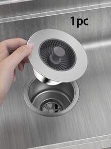 1/2/4Pcs Kitchen Sink Drain Strainer And Stopper Combo, 3-In-1 Stainless Steel Pop Up Sink Stopper And Drain Strainer, For Standard Drains, Ideal Kitchen Sink Protector,Floor Drain Cover, Modern Kitchenware,Kitchen Organizer - Multicolor - View 14