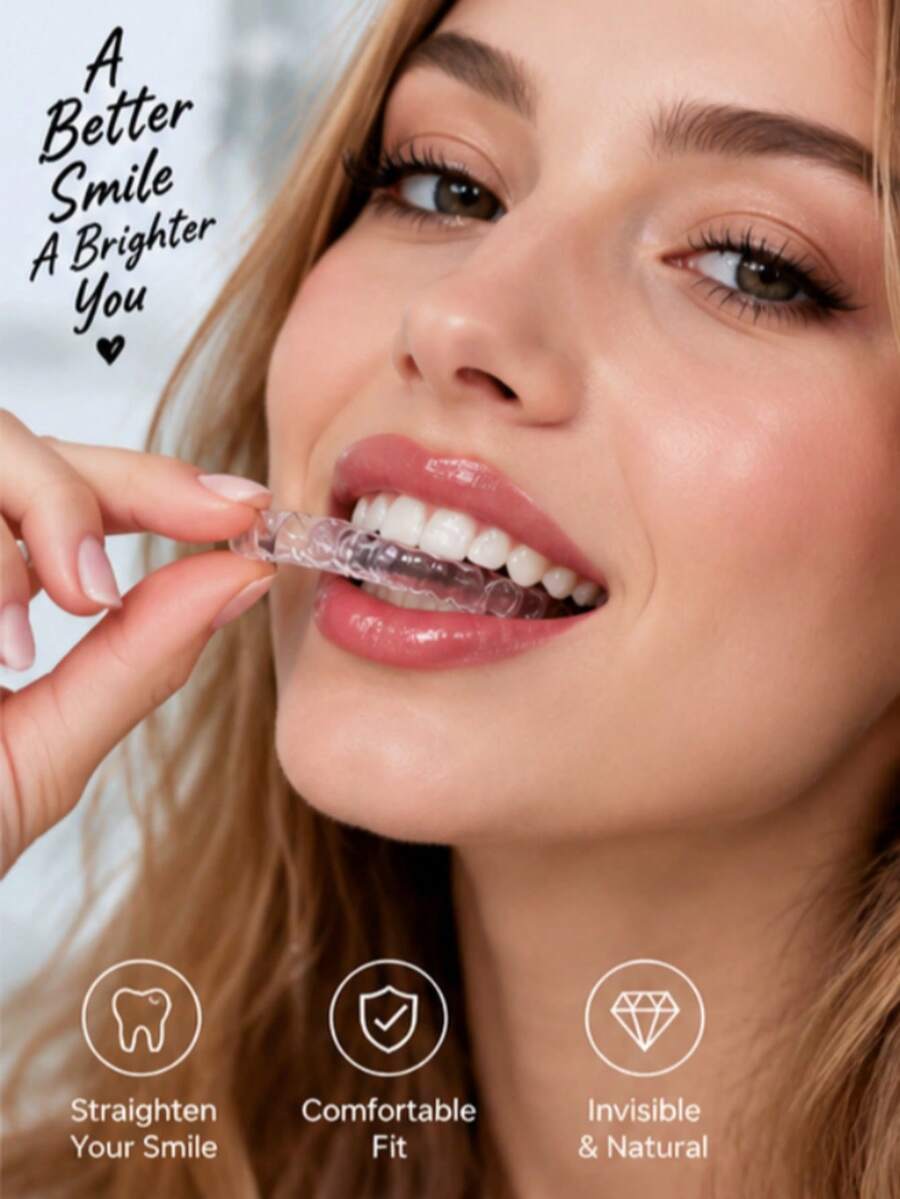 2pcs Transparent Teeth Decor Suitable For Men And Women Holiday Costume Accessories - Multicolor - View 1