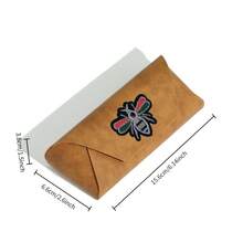 Vintage Handmade Glasses Box, Myopia Fashion Glasses Storage Box, High-End Elegant PU Leather Eyewear Case, All Seasons - Brown - View 12