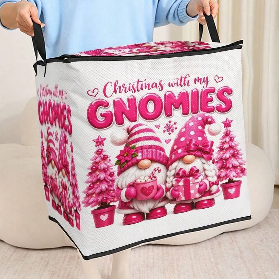 1pc Large Capacity Star-Shaped Lid Storage Box, Foldable Organizer Bin, Suitable For Blankets And Quilts, Equipped With Durable Zipper, Perfect Holiday Home Gift, Can Be Used For Underbed Storage. With Lid Organizer Bin, With Lid Storage Box, Extra Large Quilt Organizer Bin, With Lid Storage Box, Storage Box, With Lid Storage Box, Storage Cabinet, Medicine Storage Box, Box-Style Storage, Storage Bin, Cabinet - Multicolor - View 1