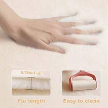 1 buah Karpet Oval Bulu Kelinci Imitasi Putih, Kain Bulu Kelinci Imitasi, Tekstur Lembut dan Halus, Cocok untuk Dekorasi Rumah Bergaya Krem, Prancis, Korea, Minimalis, Potongan Tangan dengan Kesalahan 1-5cm, Karpet Dekoratif, Dekorasi Kamar Tidur, Karpet Kecil, Karpet, Dekorasi Rumah, Karpet Ruang Tamu, Karpet Kamar Tidur, Karpet Luar Ruangan, Karpet yang Dapat Dicuci - MultiWarna - View 8
