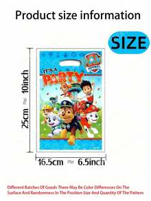 Paw Patrol 10入汪汪隊禮物袋 狗狗天空主題塑膠糖果禮物袋 生日派對裝飾 - 彩色 - 查看 4