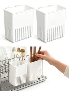2pcs/4pcs Cutlery Drying Rack - Utensil Drainer | Cutlery Drainer For Sink | Drying Rack Holder | Kitchen Drying Basket | Spoon Knife And Fork Storage Basket | Silverware Holder And Cutlery Drainer For Spoons - One Size Fits All - View 9