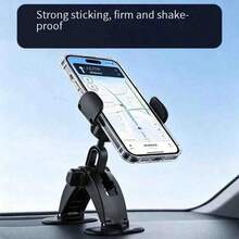 車用手機支架/固定座 重力鎖定防震 車用導航支架 精巧極簡 通用所有車型 適用儀表板/出風口 固定式安裝 - 貼上款-手機夾 - 查看 3