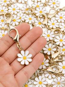 Daisy Flower Decorative Keychains, Fashion Cute Accessories, Suitable For Ladies' Bag Accessories/ Car Keychain Decorations - Daisy Flower - View 1