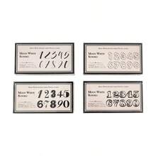 JotBox Moon White Sudoku Number Wooden Stamp Set, Vintage Artistic Planner Decoration DIY Basic Material Creative Stationery - Moon White Sudoku - View 7