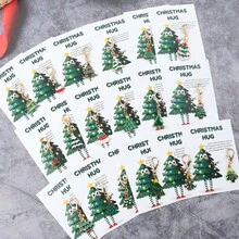 18pc/1pc Alloy Christmas Tree Keychain Hug Ornament, Mini Pendant Gift Set For Car Keys Bag Backpack, Christmas New Year Stocking Stuffer Decor - Multicolor - View 3