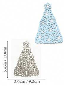 1PC Christmas Tree Metal Cutting Dies, Embossing Stencil DIY Craft Die Cuts For Card Making, Scrapbooking, Photo Album Paper Decorative Template Mould - Christmas Tree - View 8