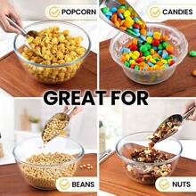 Stainless Steel Round Mouth Dried Fruit Scoop Rice Scoop Small Ice Scoop Supermarket Soybean Scoop Sugar Scoop Kitchen Utensil Ice Scoop - Stainless Steel Spatula - View 3
