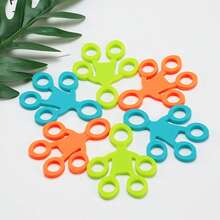 Silicone Five‑Loop Finger Stretcher 1PC Hand Grip Exerciser Resistance Band Multicolor For Hand Rehabilitation Finger Muscle Workout Training - Multicolor - View 4