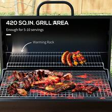 Steel Charcoal BBQ, With Ash Catcher And Warming Rack On-Site - 1 - View 4
