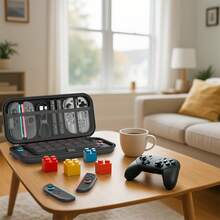Carrying Case Protective Case For Switch 2, 2025 Holds 20 Cartridges W/Pockets Protective Hard Shell, Portable Travel Carry Case, Pouch For Switch 2 Accessories And Games - View 12