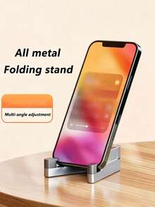 Compact Fold‑Up Magnetic Phone & Tablet Stand, Flexible Portable Mini Desktop Holder, Multi‑Angle Adjustment Daily Desk Accessory,Plus Size Halloween Coustume,Women's Halloween Coustume,Room Decor,Bathroom Decor,Christmas Decorations For Home,Wedding - Foldable Portable V-clamp - View 2