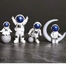 1pc 2D Astronaut Figurine, Suitable For Home Decor, Modern European Style, Birthday Gift, Premium Halloween Gift, Excellent Halloween Gift, Room Decor, Wall Decor, Home Decor, Bedroom Decor Figurine - A - View 3