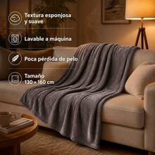 Soft Polyester Throw Blanket For Bed And Sofa In Various Sizes And Grey Or Pink Colors, Warm Lightweight Cover - Dark Gray - View 2