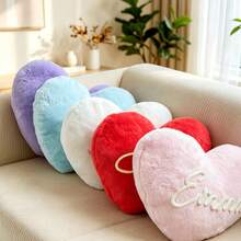 CFUNIQ Personalized Heart-Shaped Throw Pillows With Custom Name Designs, Plush Cushion For Bedroom Home Decor, Wedding Birthday Party Room Decorations - Multicolor - View 4