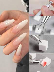 Nail Art Sponge Tool Set (Includes Metal Clip): Features Mini Square Sponges For Gradient And Blended Nail Designs, Plus Palette Paper For Mixing Colors-Essential, Professional-Grade Tools For Nail Technicians. - Multicolor - View 5