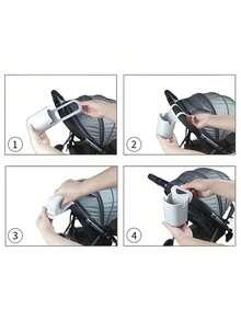 1pc Cup Holder, Suitable For Bicycle, Stroller And Skateboard, Durable And Foldable Design - Multicolor - View 10
