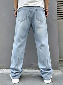 Men Jeans - Light Blue - View 3