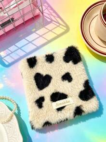 1pc Plush Heart‑Pattern Square Coasters, Cup Base Mats For Tabletop Decor, Soft Fabric Coffee Tray Pads For Tea & Mugs, Ideal For Coffee Table, Dining Table, Tablecloth Protection, Cute Home Table Ornaments For Dining Room & Household Desk Decor - Multicolor - View 14